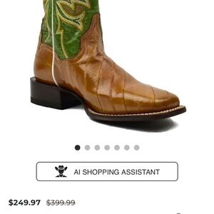 Dan Post Eel Skin Cowboy Boots